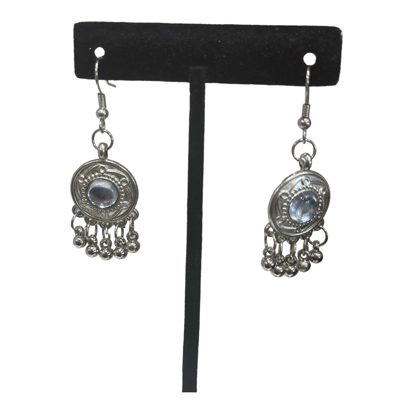 Traditional silver oxidized jewelry set