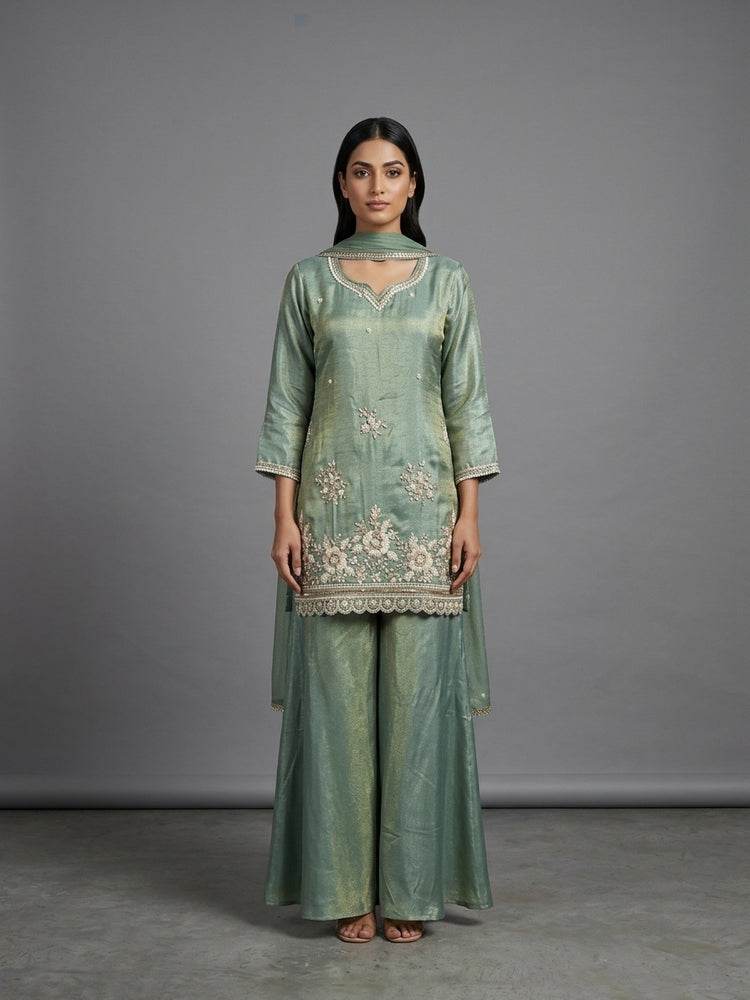 Sage Green Plazo 400438