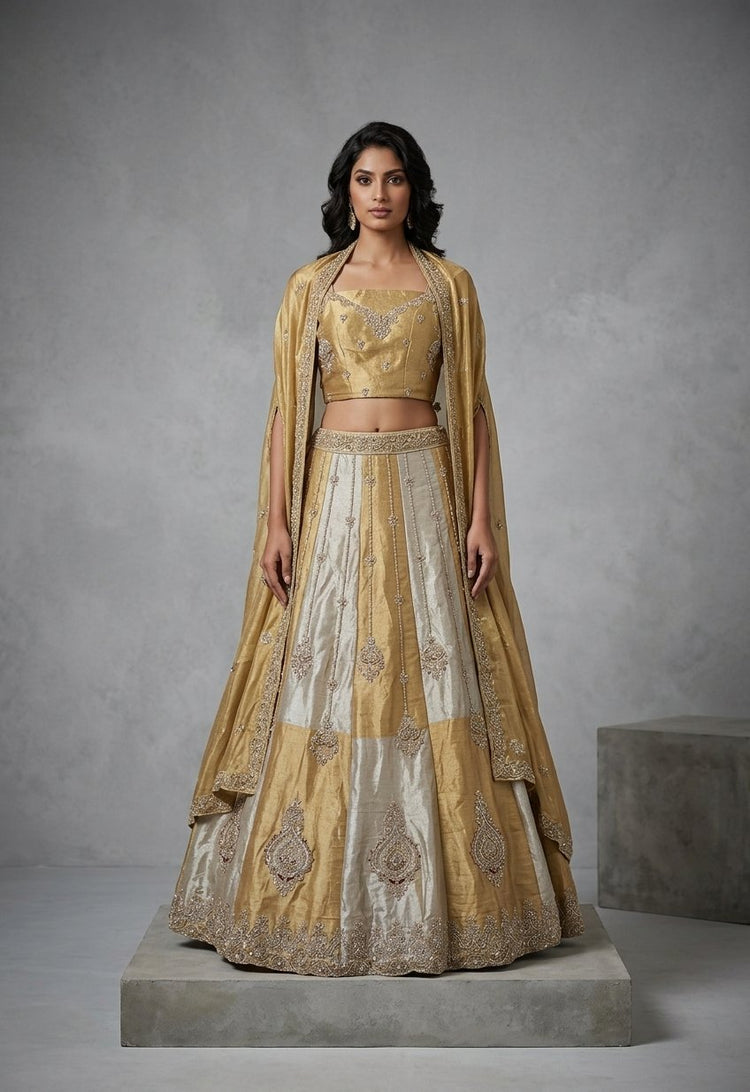 Gold lehanga 900922