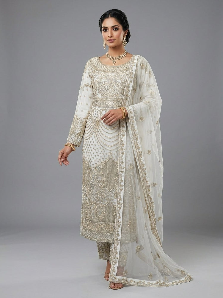 White Pant suit 400446