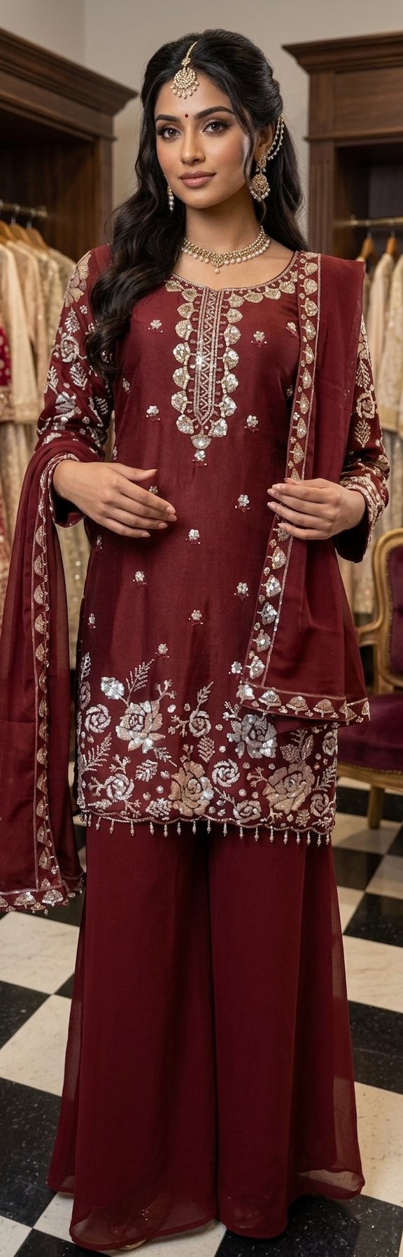 Dark Brown sharara 400404